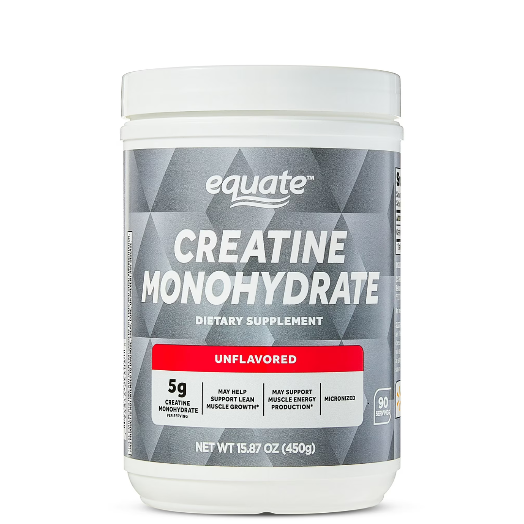 Equate - Creatine Monohydrate sin sabor 5g, 450g