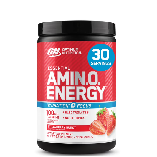 Optimum Nutrition - Amino Energy 100mg , sabor fresa - 270g