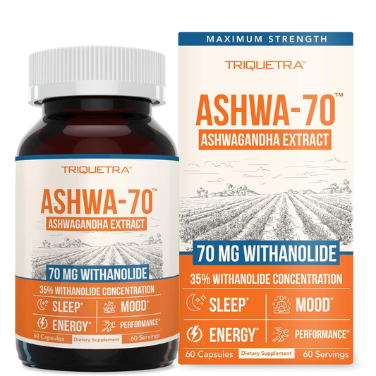Triquetra - Ashwa-70, ashwagandha extract 70mg, 60 capsulas