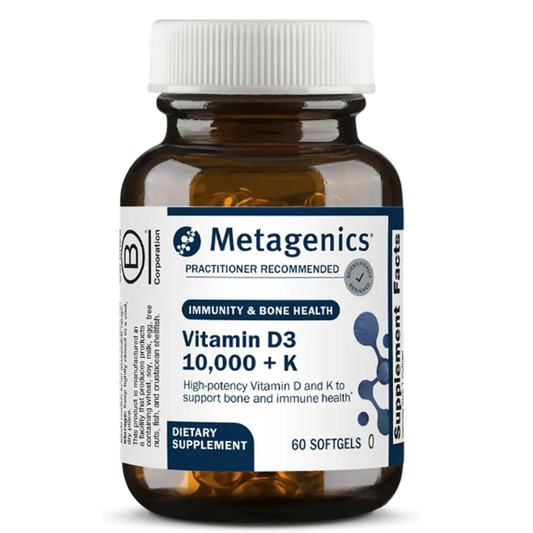 Metagenics- Vitamina D3(10,000) + K, 60 capsulas