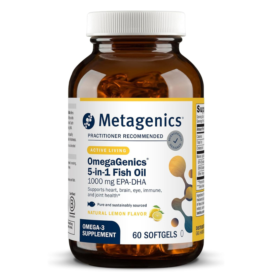 Metagenics -  OmegaGenics 5 in 1 fish oil 1000mg, (EPA-DHA),  60 capsulas
