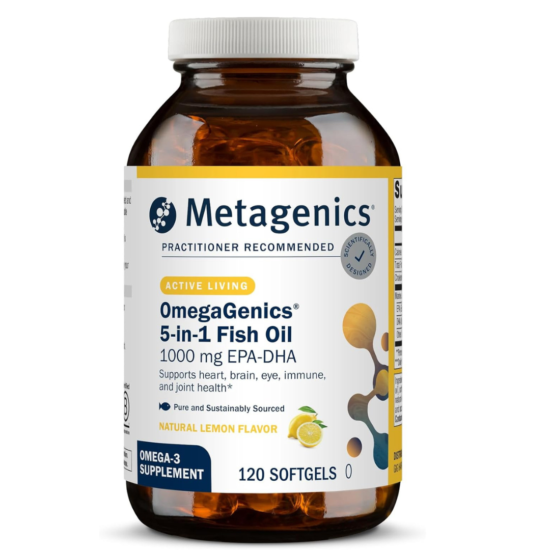Metagenics - OmegaGenics 5 in 1 fish oil, 1000mg(EPA-DHA) - 120 capsulas
