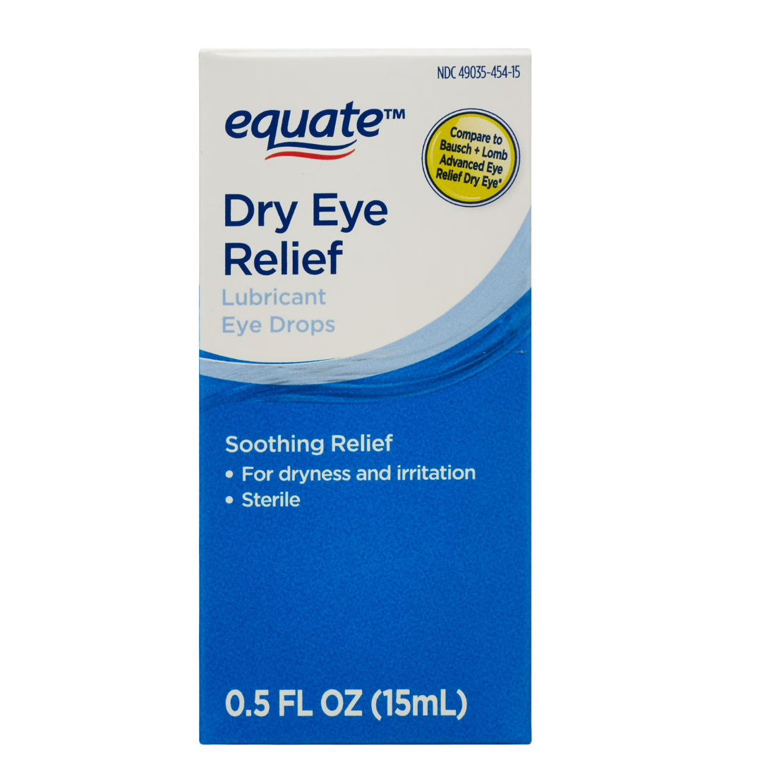 Equate -Gotas Lubricantes para Alivio de Ojos Secos, 15ml