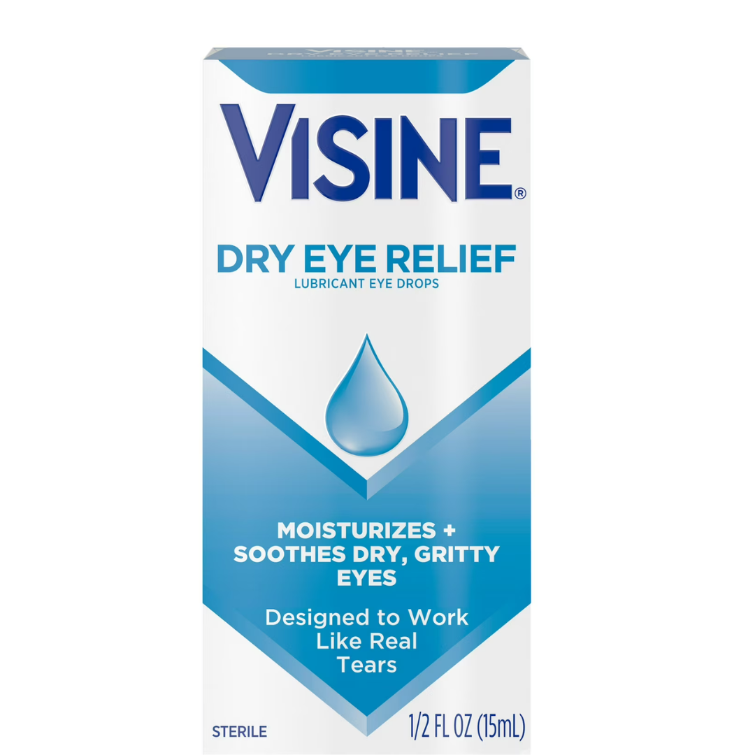 Visine - Gotas Lubricantes para los Ojos Calmantes para Alivio de Ojos Secos, 15ml