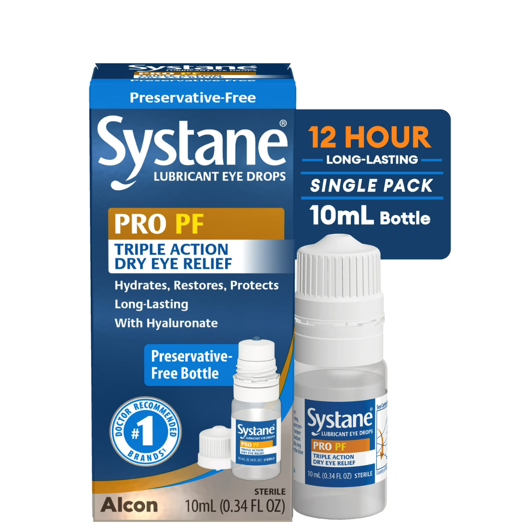 Systane PRO PF - Gotas Lubricantes para Ojos Secos, Hidratan, Restauran y Protegen, 10 ml