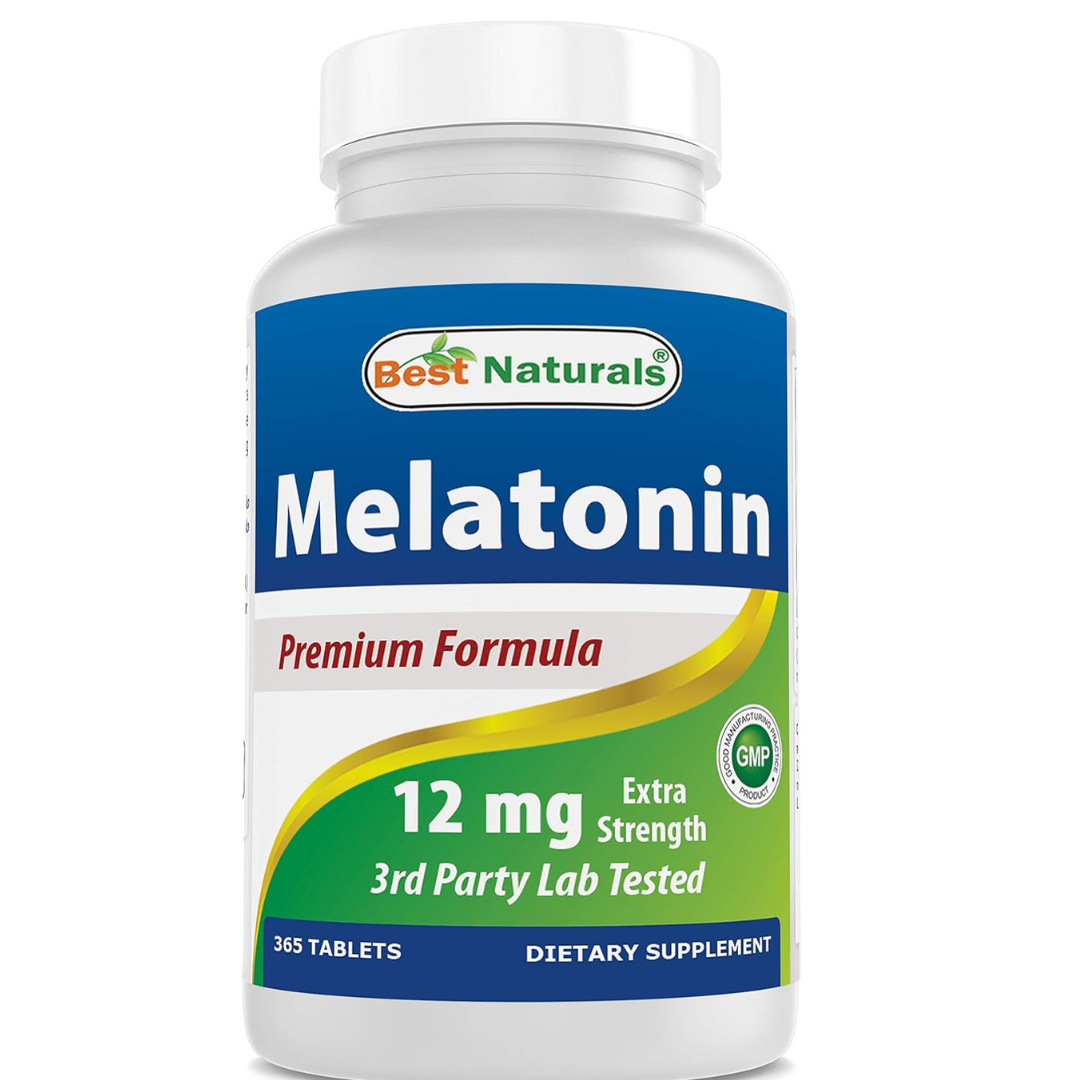 Best Naturals - Melatonina 12mg, 365 tabletas