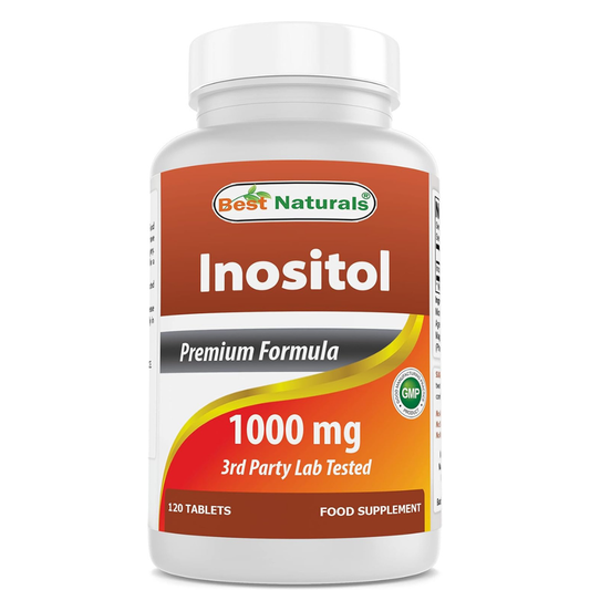Best Naturals - Inositol 1000mg, 120 tabletas