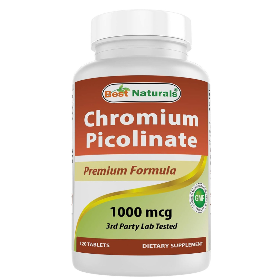 Best Naturals - Chromium Picolinate 1000mg, 120 tabletas
