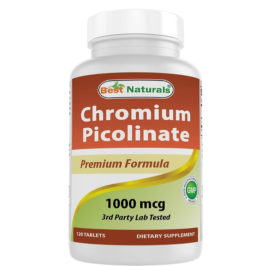 Best Naturals - Chromium Picolinate 1000mg, 120 tabletas