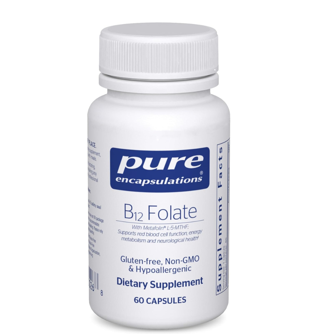 Pure Encapsulations - Vitamina B12 con folate, 60 capsulas