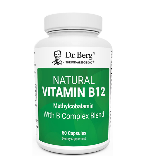 Dr. Berg - Natural Vitamina B12(methylcobalamin), 60 capsulas