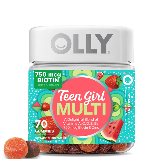 Olly - Teen girl Multivitaminico 750mcg(Biotin), 70 gummies