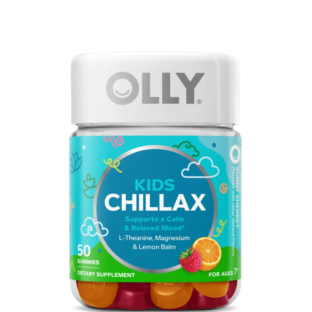 Olly - vitamina para niños Chillax L-theaninw, magnesio(30mg) - 50 gummies