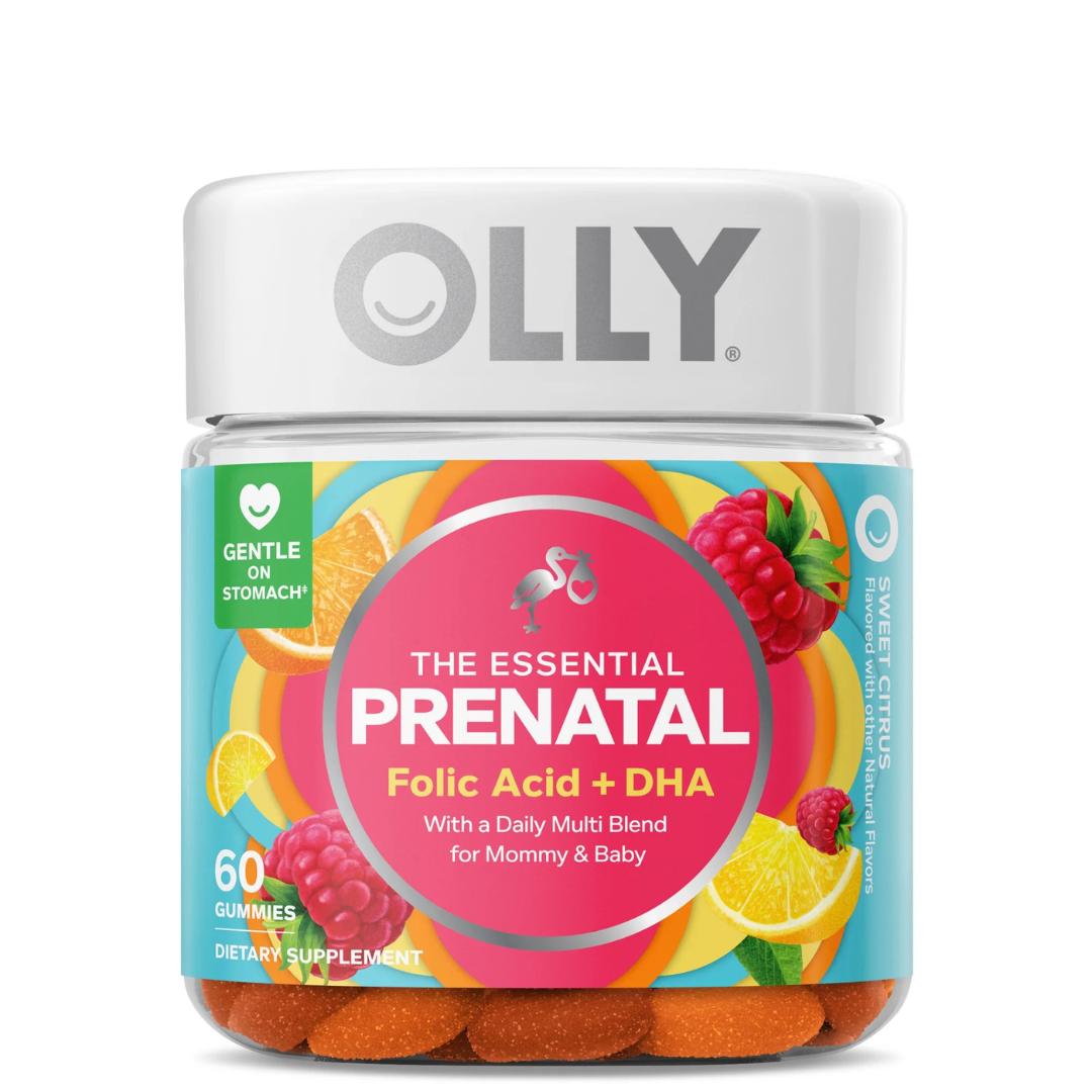 Olly - Prenatal con folic acid + Dha, 60 gummies