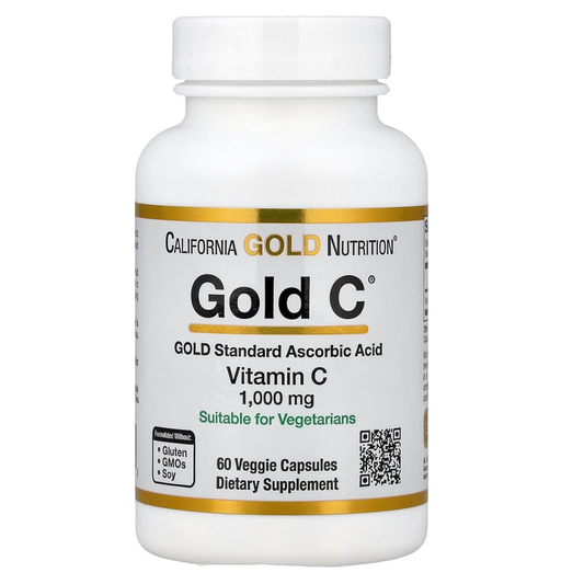 California Gold Nutrition - Gold C vitamina C 1,000mg - 60 capsules