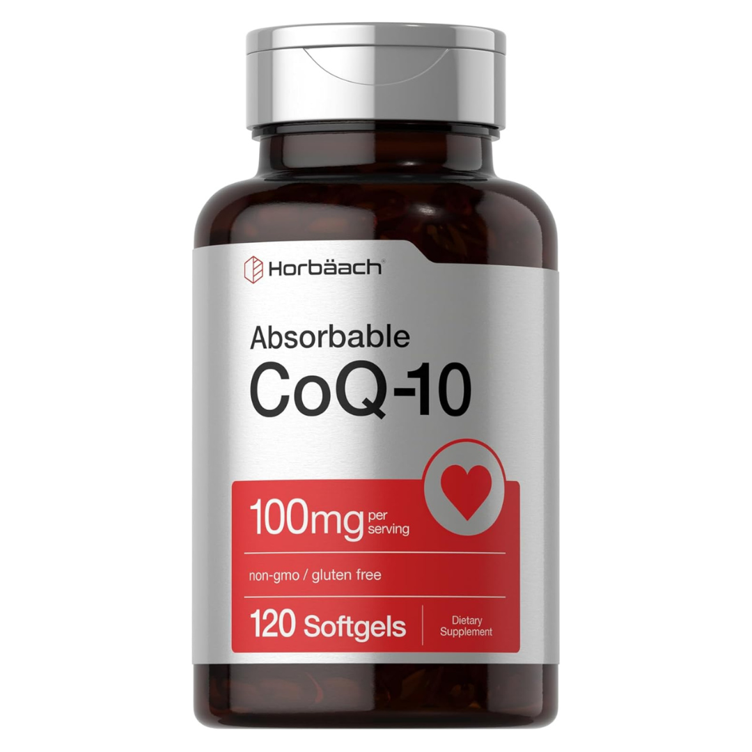 Horbaach -  Absorbable CoQ-10 100mg, 120 capsulas