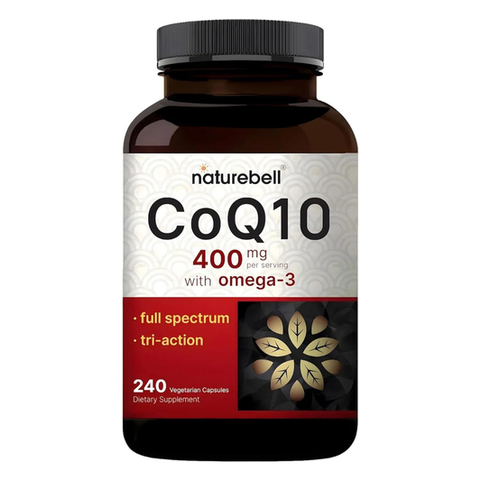 Naturebell - Coq10 400mg con Omega-3 , 240 capsulas
