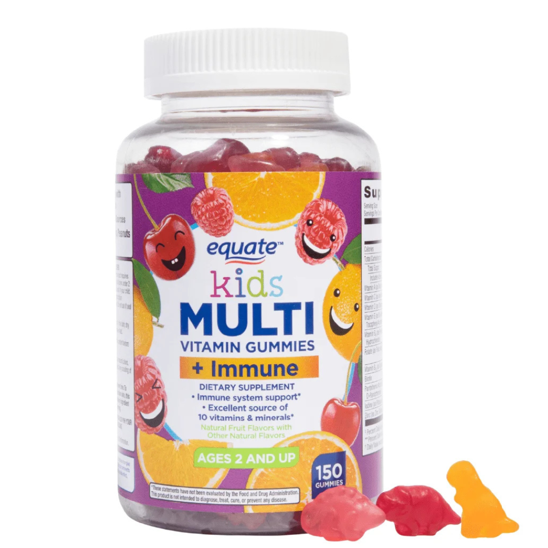 Equate - Multivitaminico + immune para niños, 150 gummies