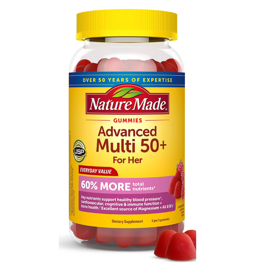 Nature Made - Advanced Multivitaminico para mujer 50+ , 111 gummies