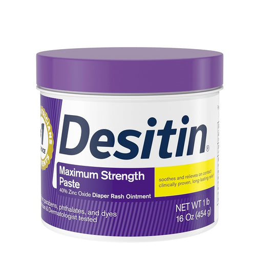 Crema para la dermatitis del pañal Desitin, de fortalecimiento máximo  454gr.