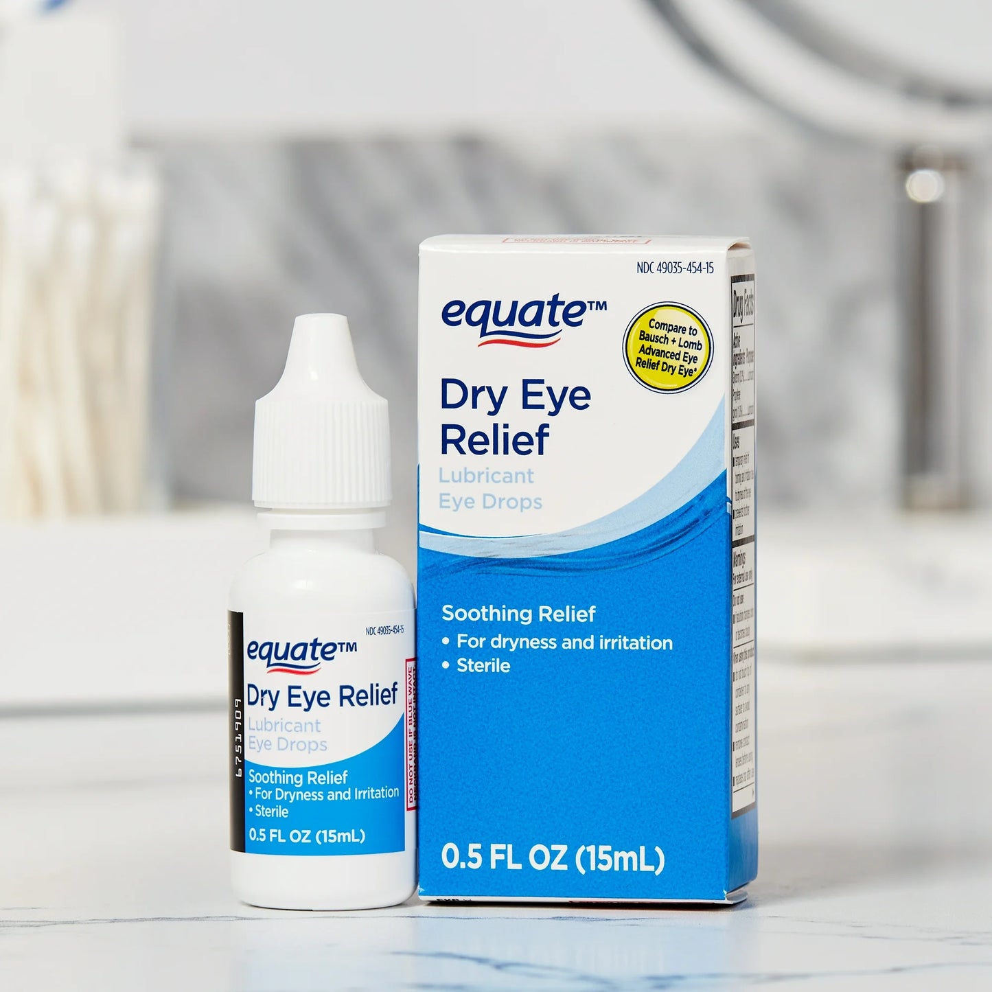 Equate -Gotas Lubricantes para Alivio de Ojos Secos, 15ml