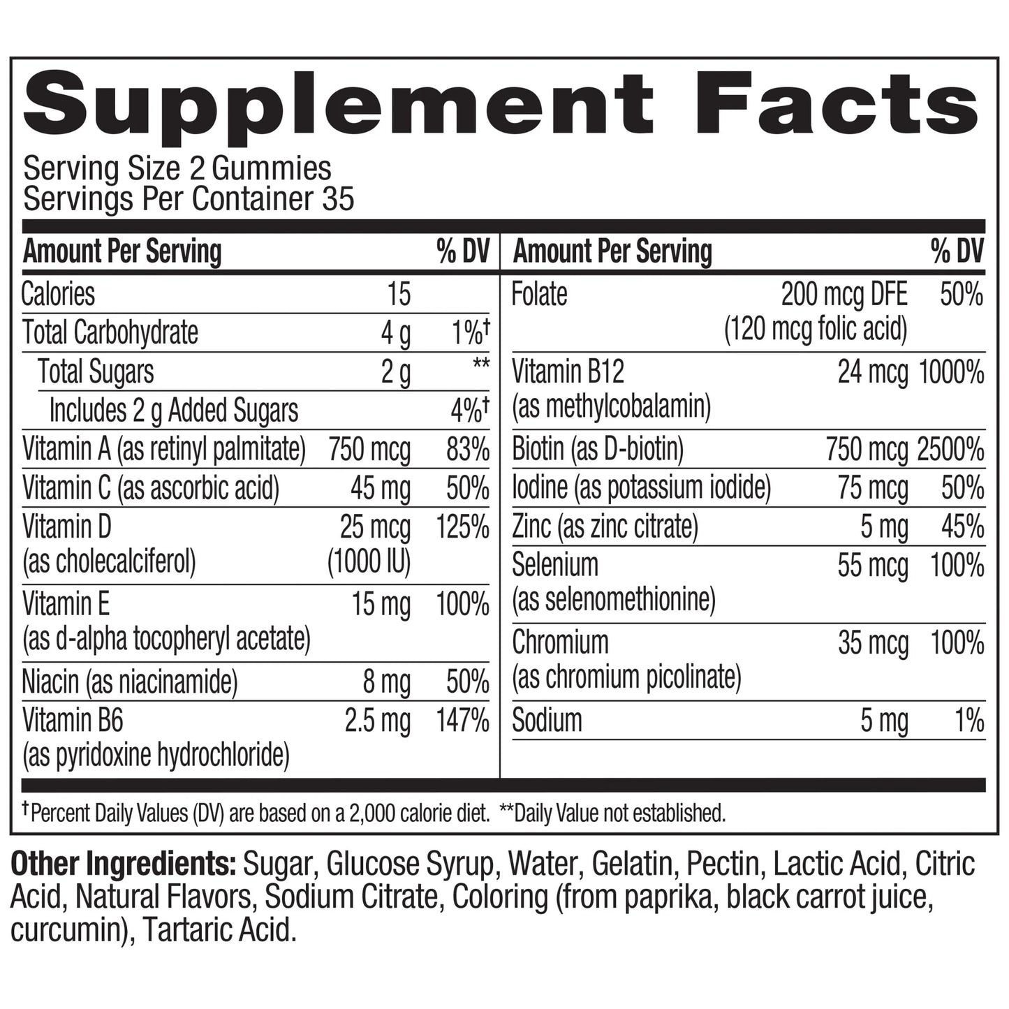 Olly - Teen girl Multivitaminico 750mcg(Biotin), 70 gummies