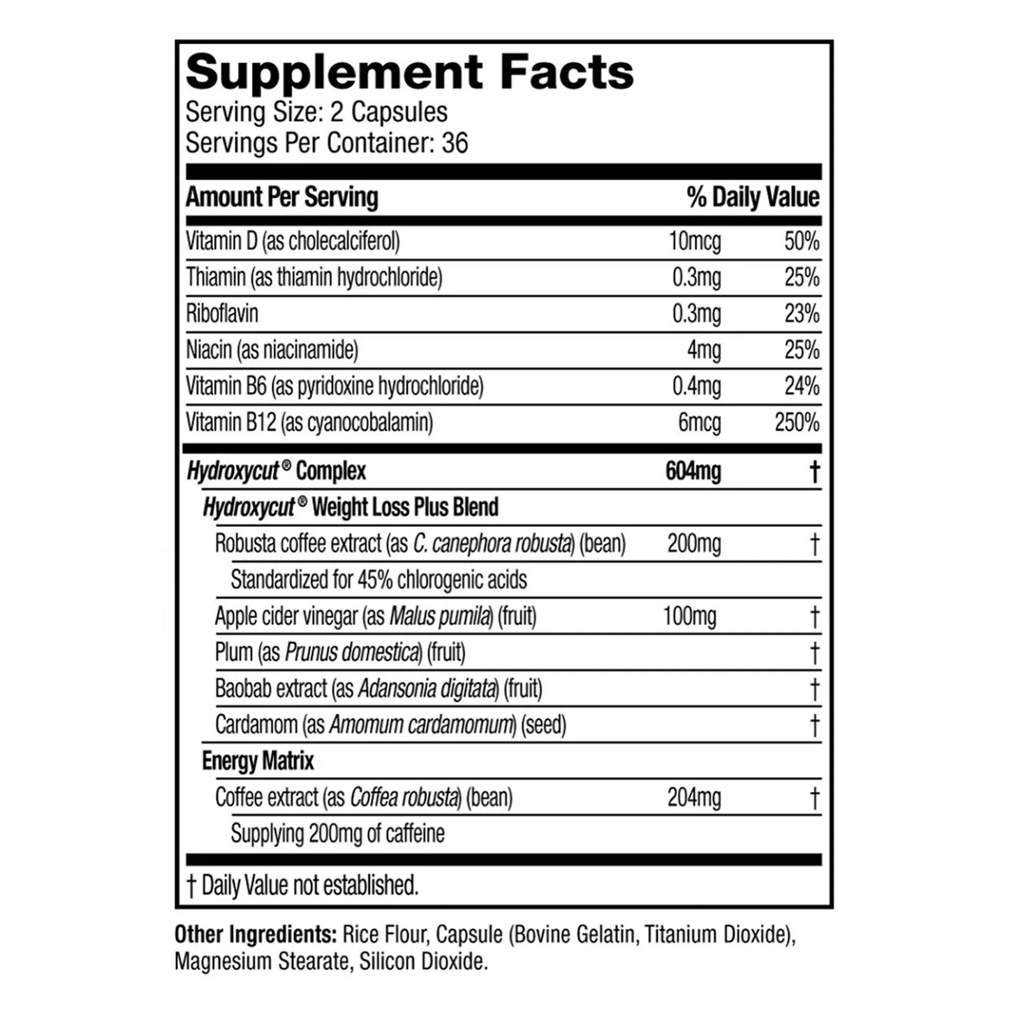 Hydroxycut - Weight Loss original 200mg, 60 capsulas