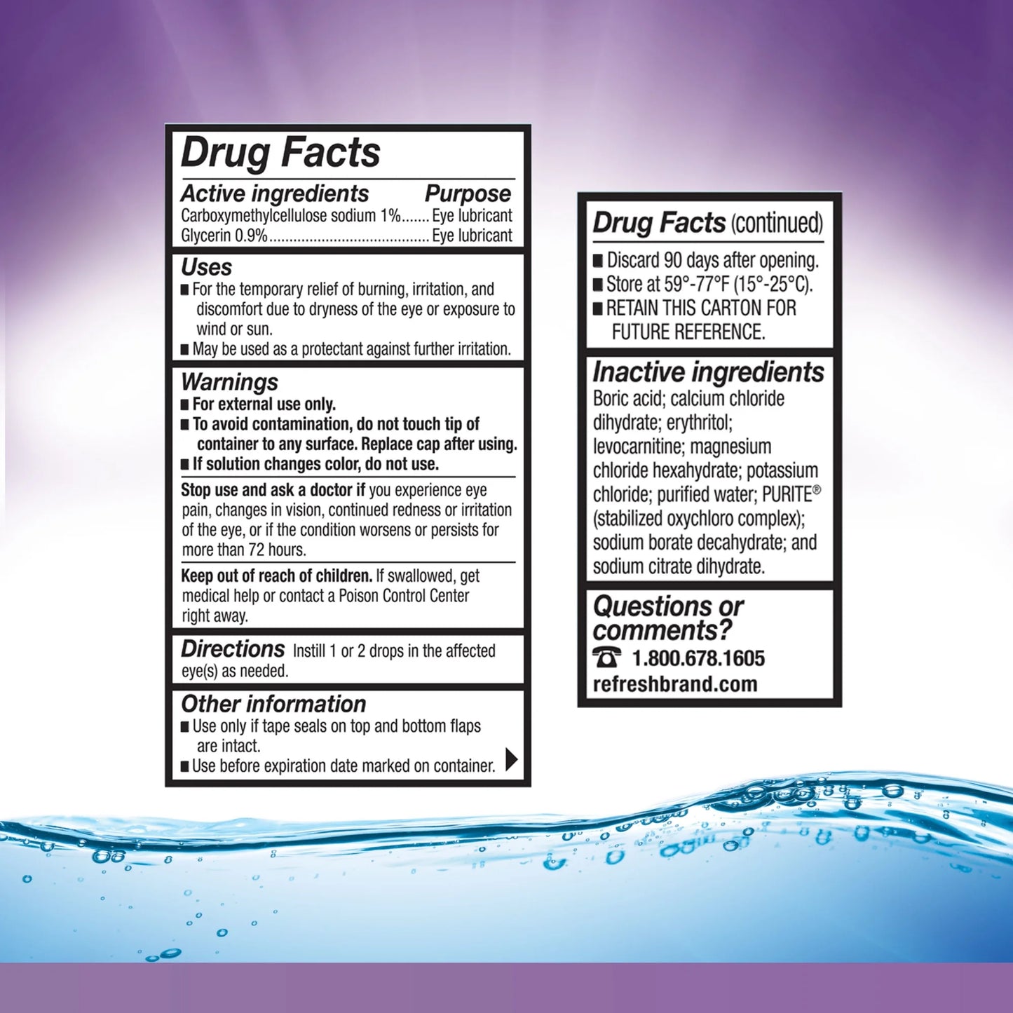Refresh Optive Gotas de Gel Lubricante para Ojos, 10 ml