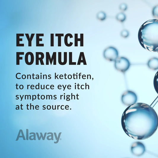 Alaway Gotas para los Ojos para Alergias para Ojos Secos y con Picazón con Antihistamínico Que Actúa en Minutos, 0.34 fl oz, Paquete de 2