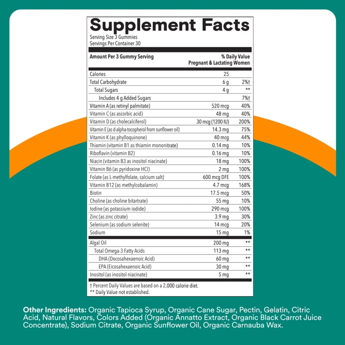Smarty Pants- Prenetal Plus, Multi & Omegas - 90 gummies
