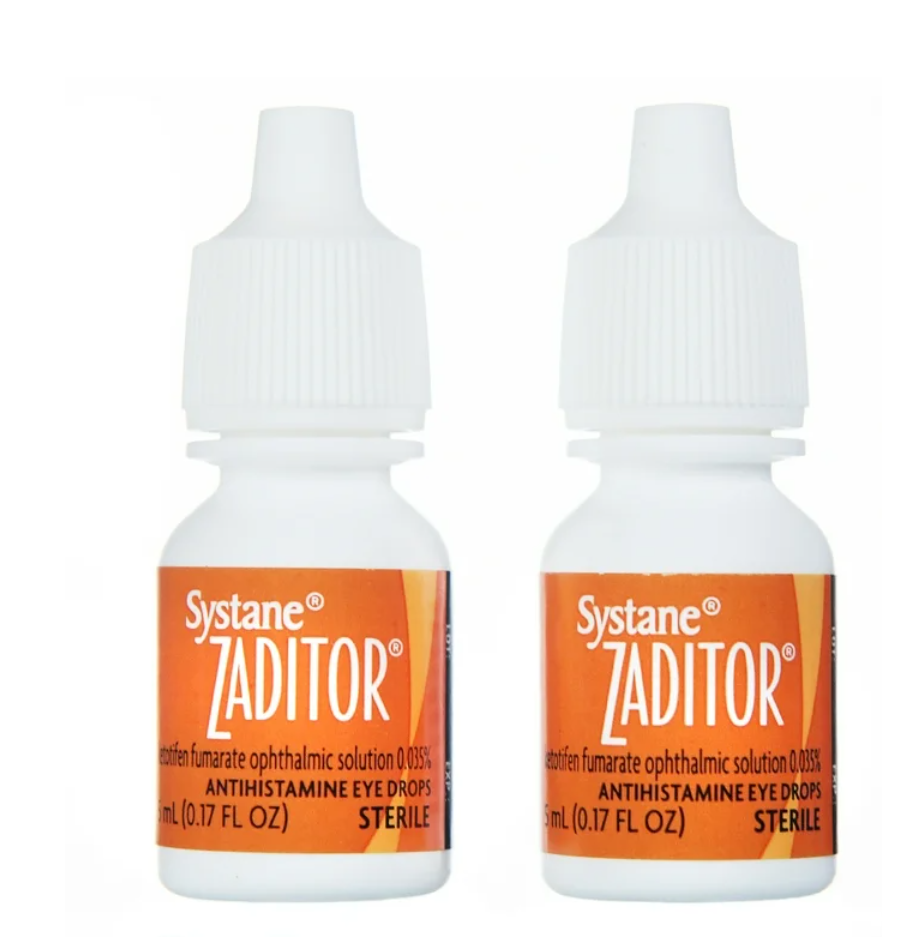 Systane Zaditor Gotas Oftálmicas Antihistamínicas para Alivio Diario de la Picazón por Alergia Ocular para 3 Años en Adelante - 10 ml